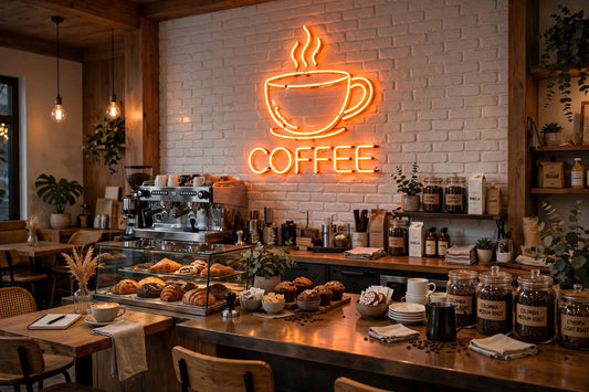 But First, Coffee Café Neon Sign